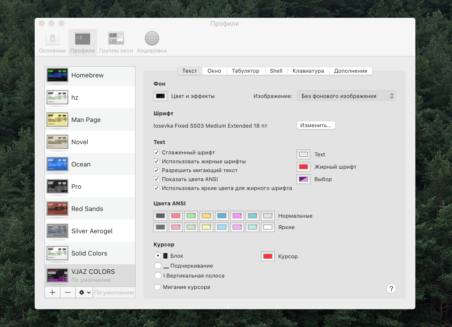 VJAZ-mac-terminal-settings